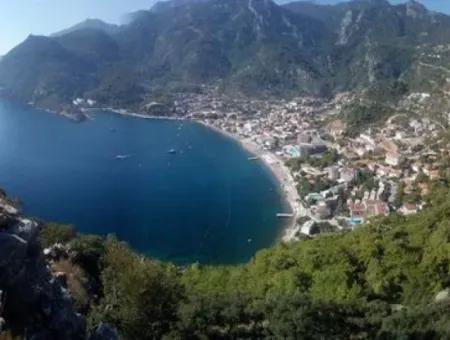 3200M2 Land With Sea View For Sale Suitable For The Construction Of 6 Villas In Turunc Bay In Marmaris