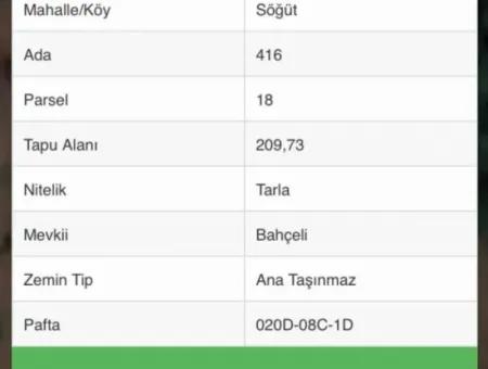 Marmaris Söğüt Köyünde 209 M2 Arsa Alana 42 M2 Arsa Bedava