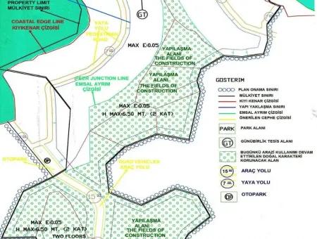 Marmaris Bölgesinde 5 Yıldızlı Otel  Yatırımına Uygun Arsa Satılık